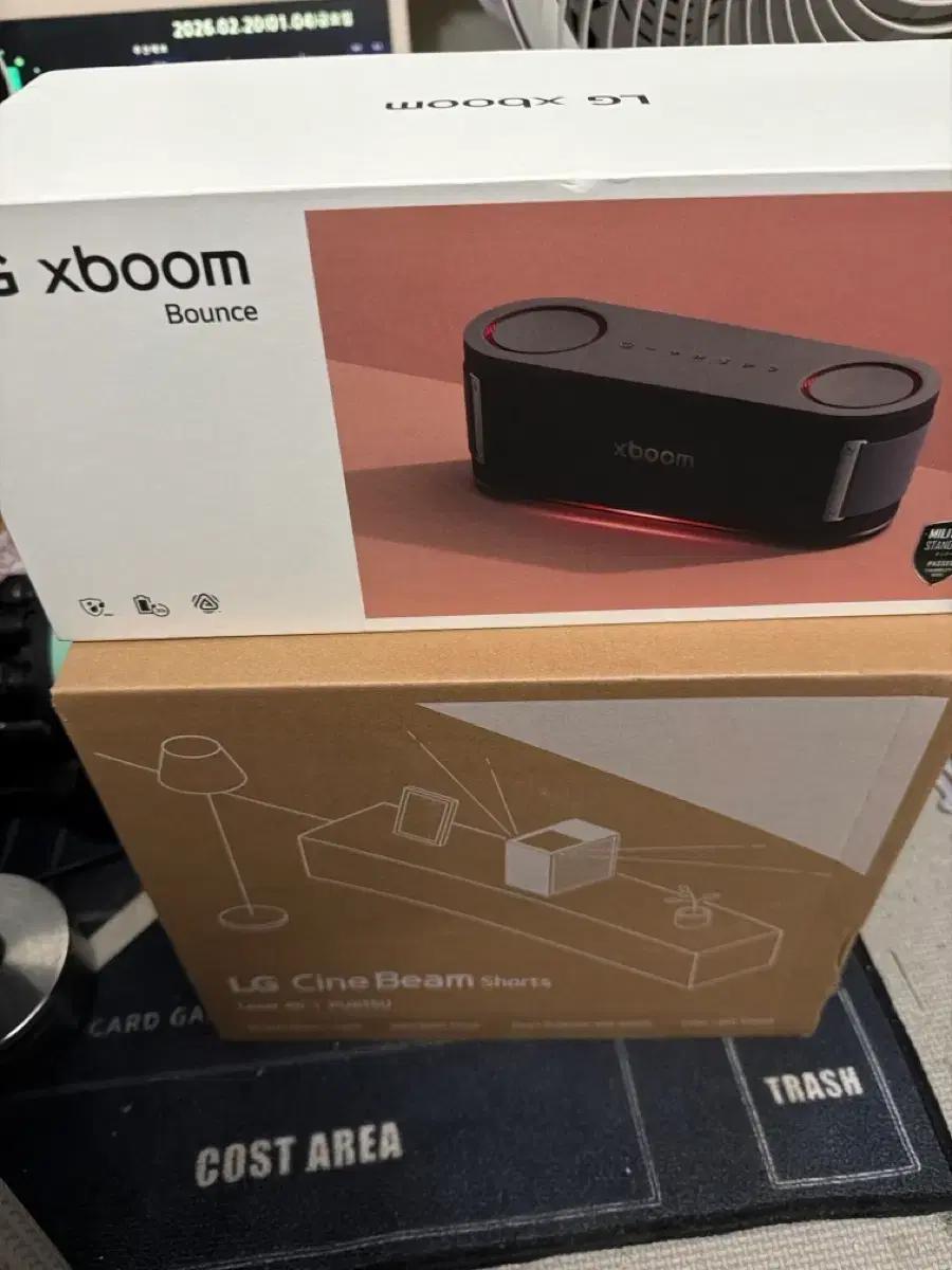 LG 엑스붐 Bounce 스피커 + 씨네빔 Shorts