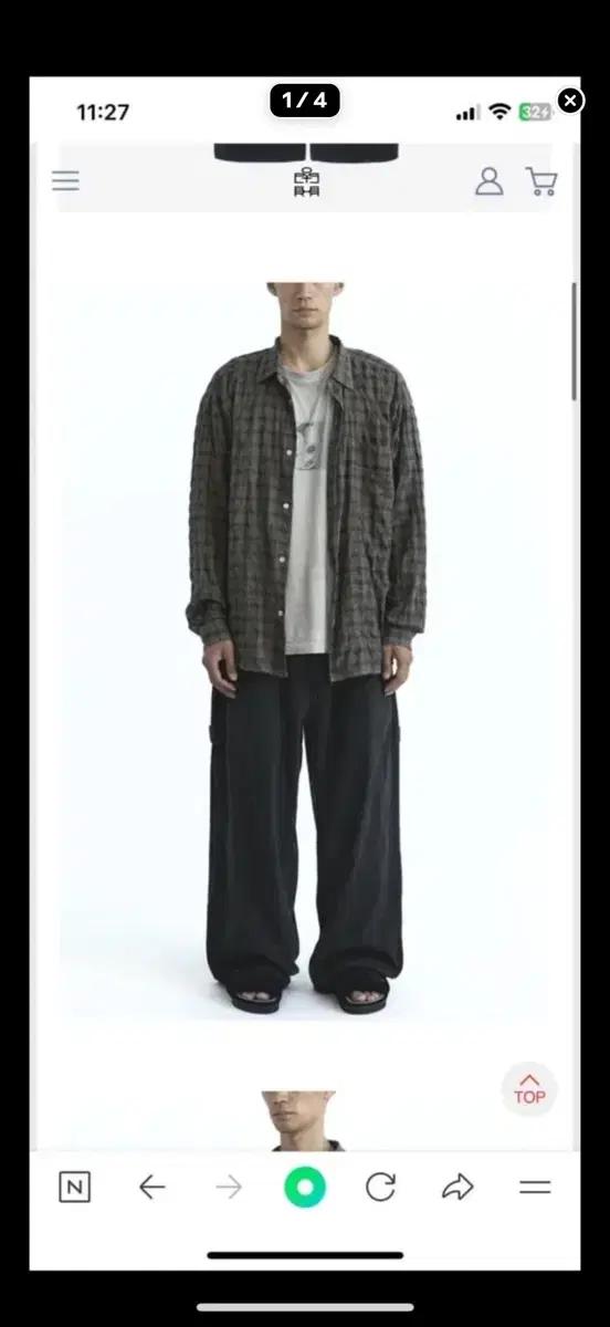 폴리테루 hammer pants 1.2v 챠콜 2사이즈