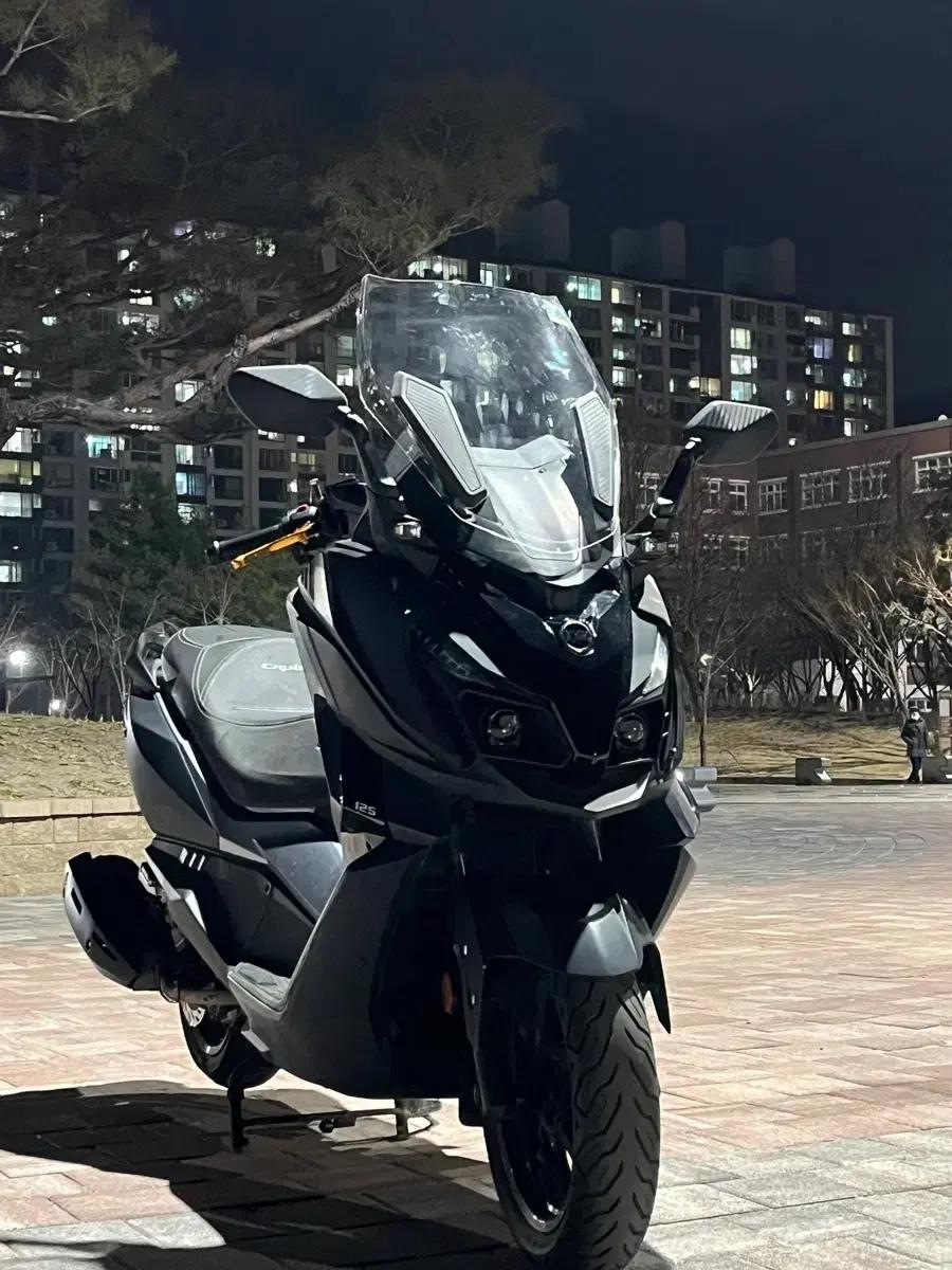 SYM 크루심 알파 125 오토바이 블랙 순정