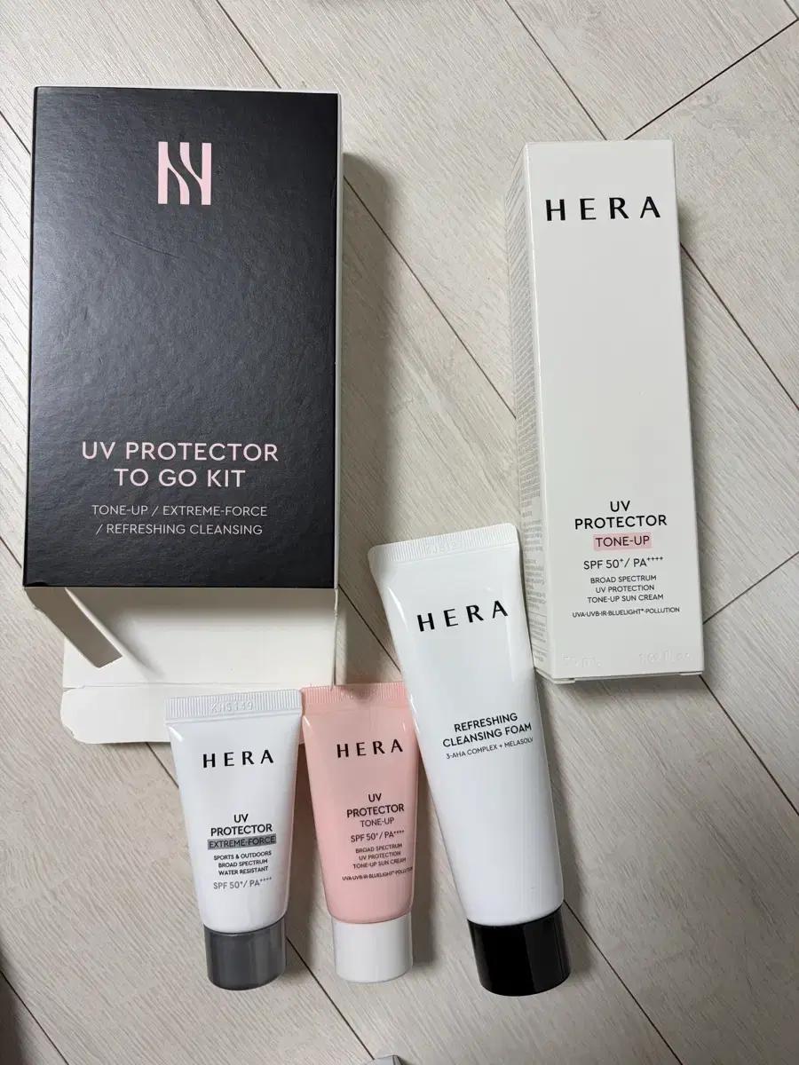헤라 톤업선크림 50ml+ 헤라키트(15ml 2개+클렌징폼50g)