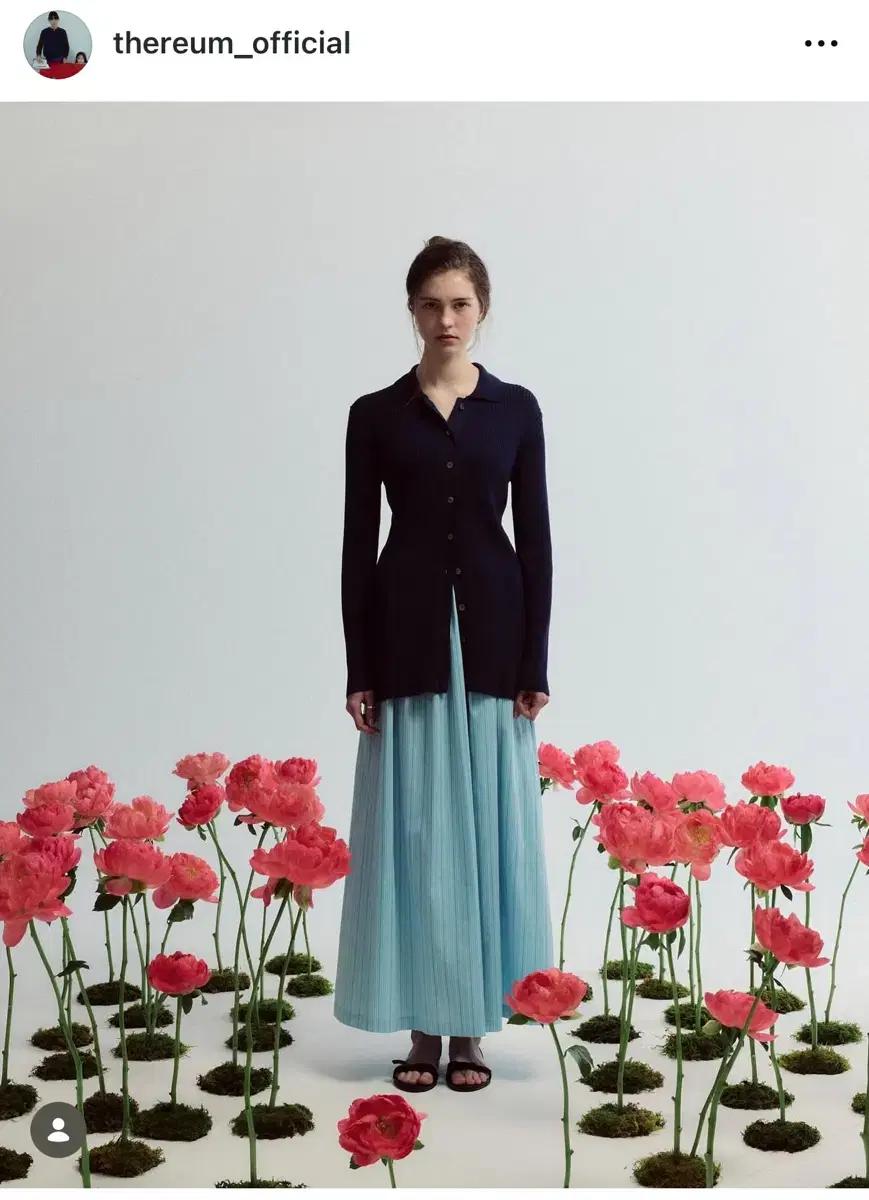 더름 thereum ROW SILK CARDIGAN navy