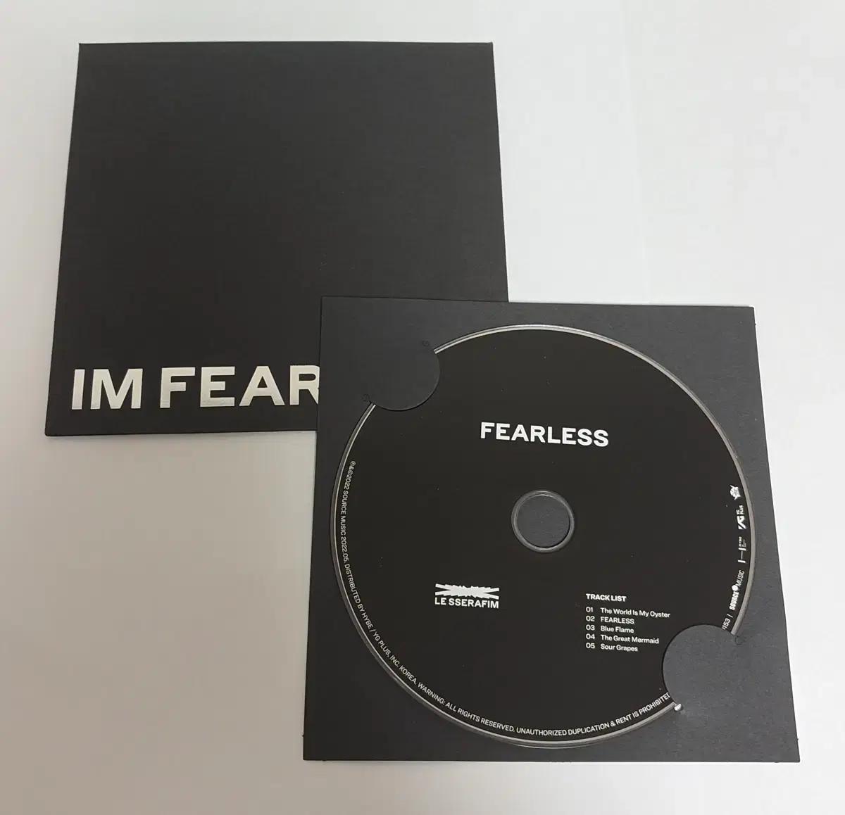 르세라핌 FEARLESS CD 음반