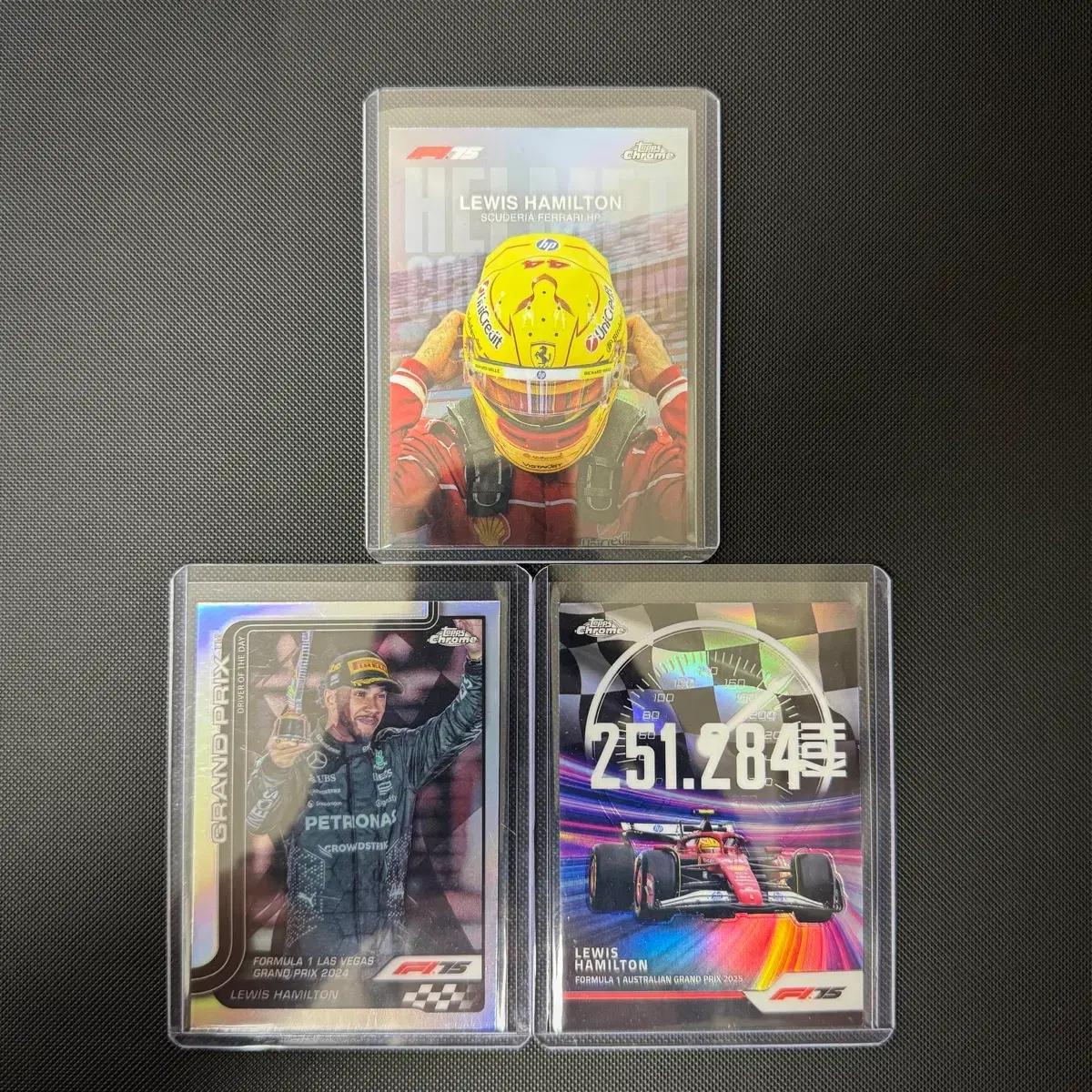 2025 탑스크롬 f1 루이스 해밀턴 랏 / 페라리 f1헬멧 topps