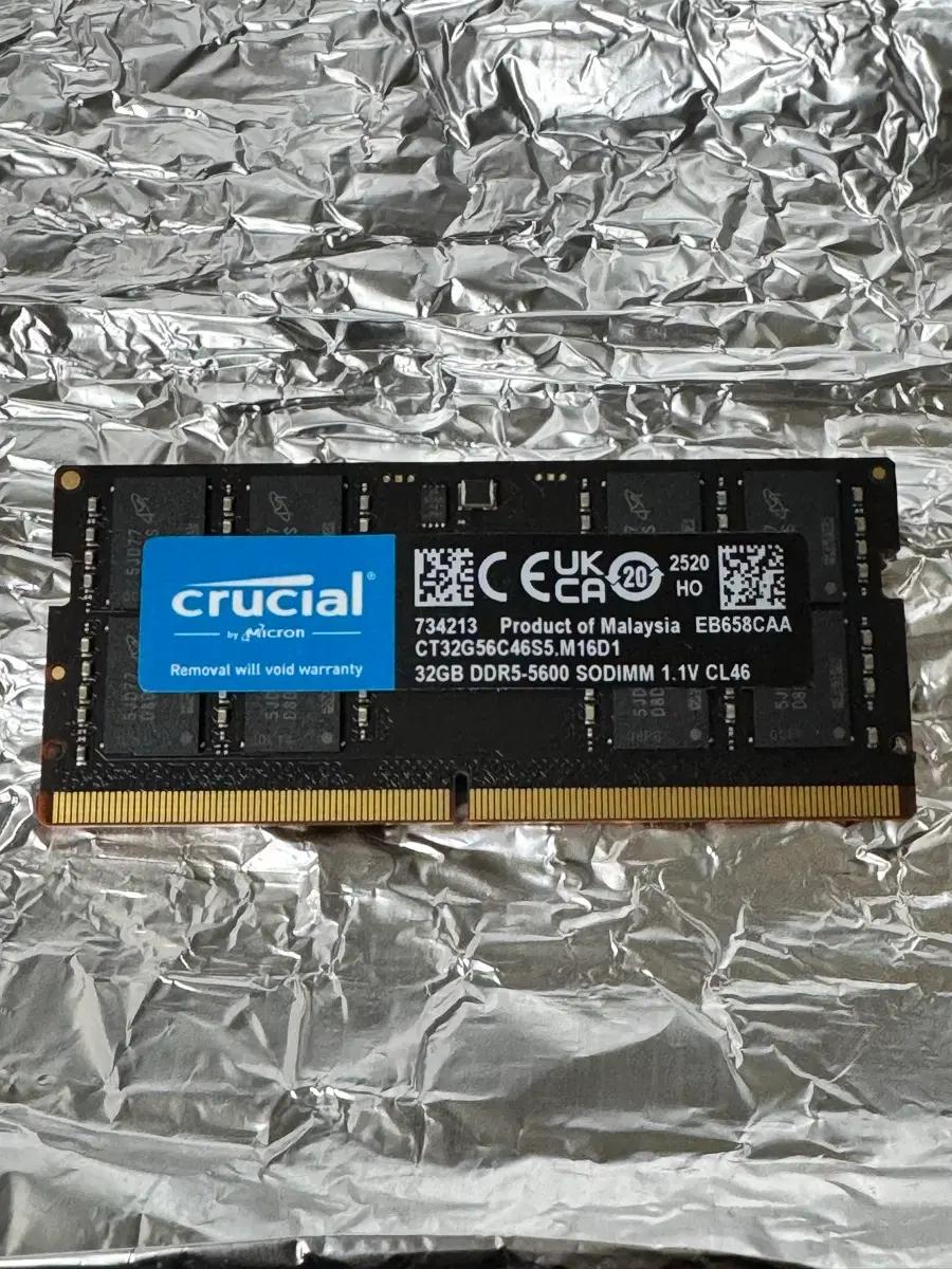 마이크론 노트북 DDR5 32GB 5600
