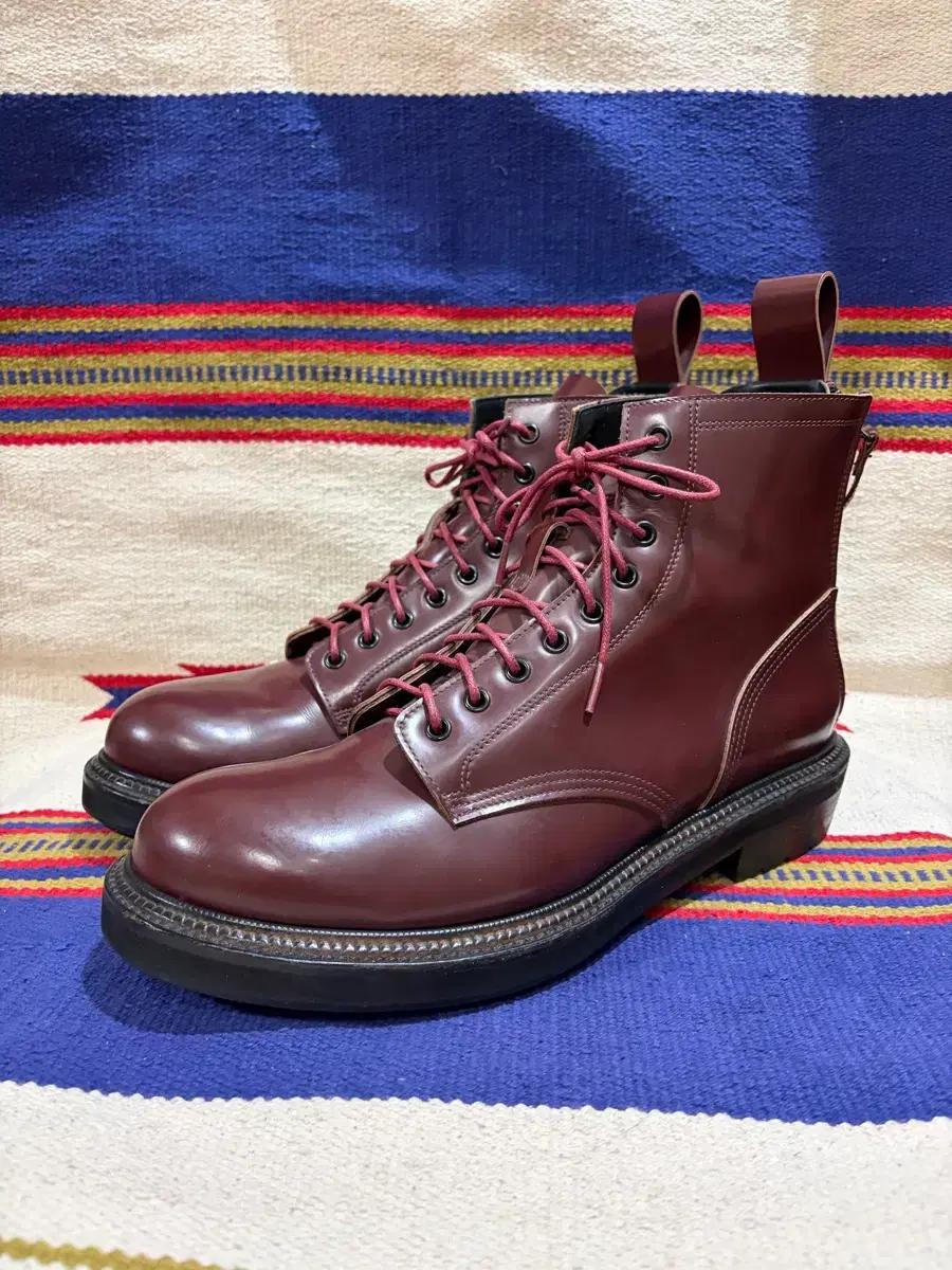 Buttero double back zip lace up boots