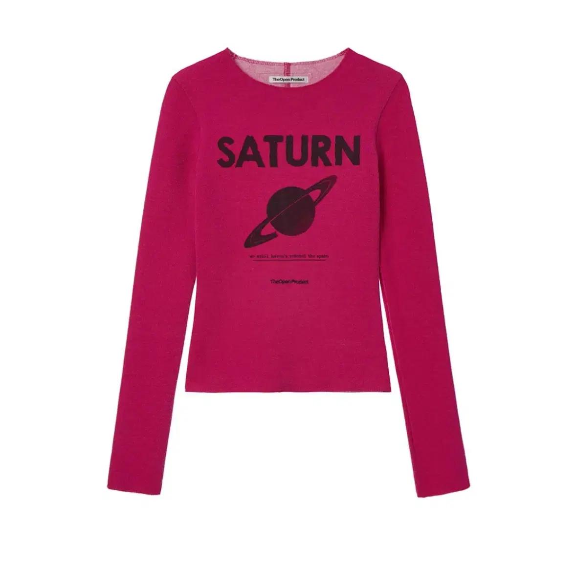 오픈와이와이 SATURN FITTED TOP (PINK)