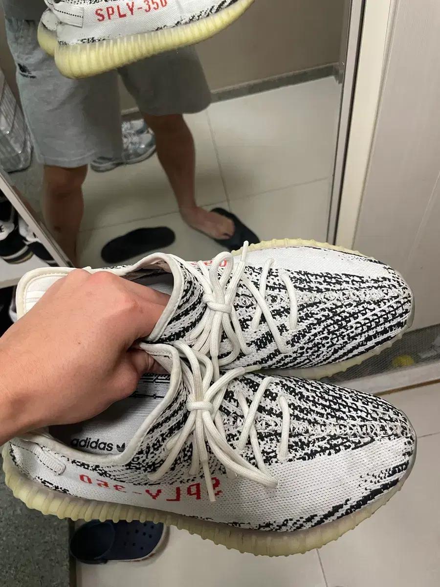 아디다스 이지부스트 350 V2 지브라 280
