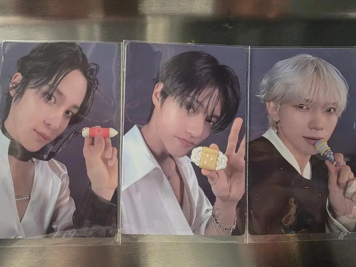 에이티즈 톡톡세트 미공포 돌잡이 포토카드 3장