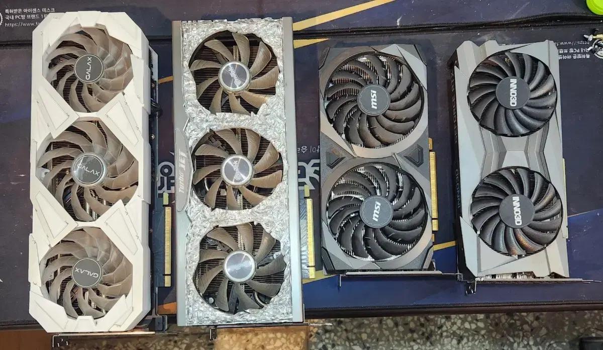 갤럭시 이엠텍 등등 RTX3070 RTX3060TI 그래픽카드 팝니다