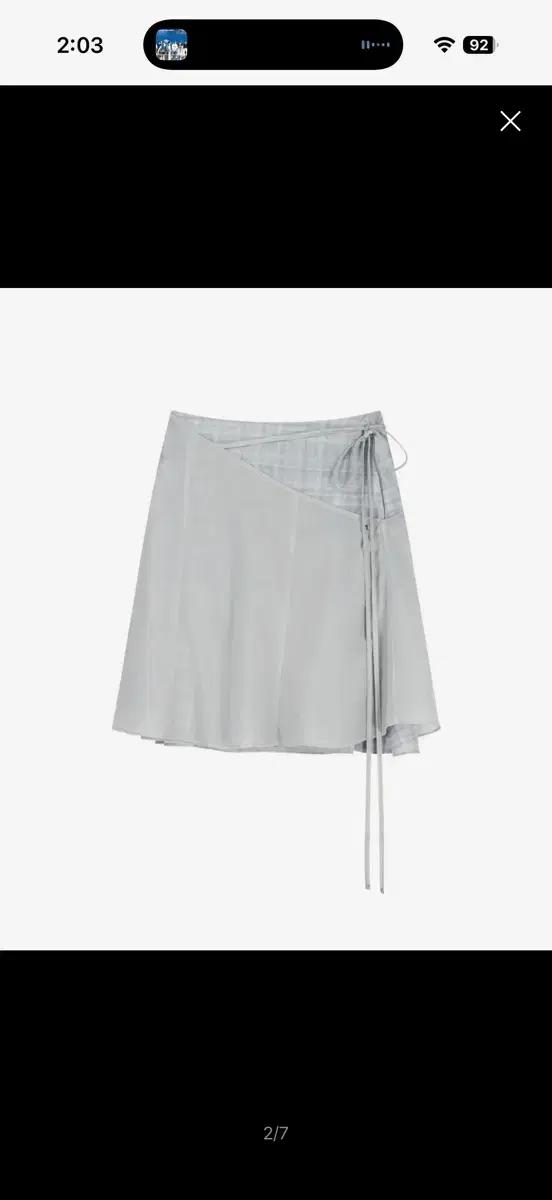 오호스 layered strap flare skirt