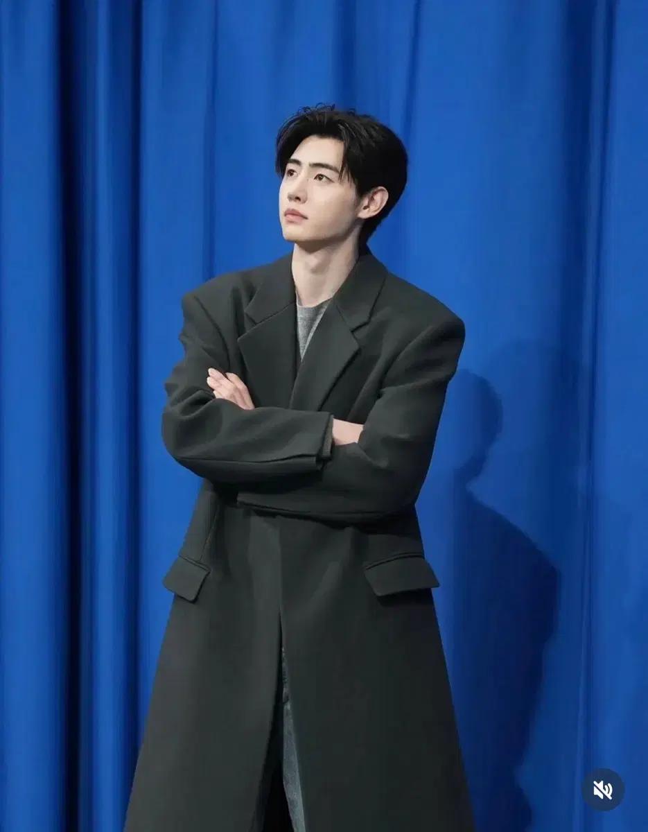 렉토 25FW 울 싱글 코트 차콜