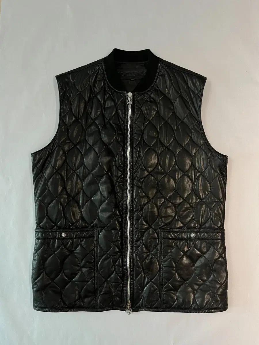 크롬하츠 가죽 베스트 라지 Chrome Hearts Vest