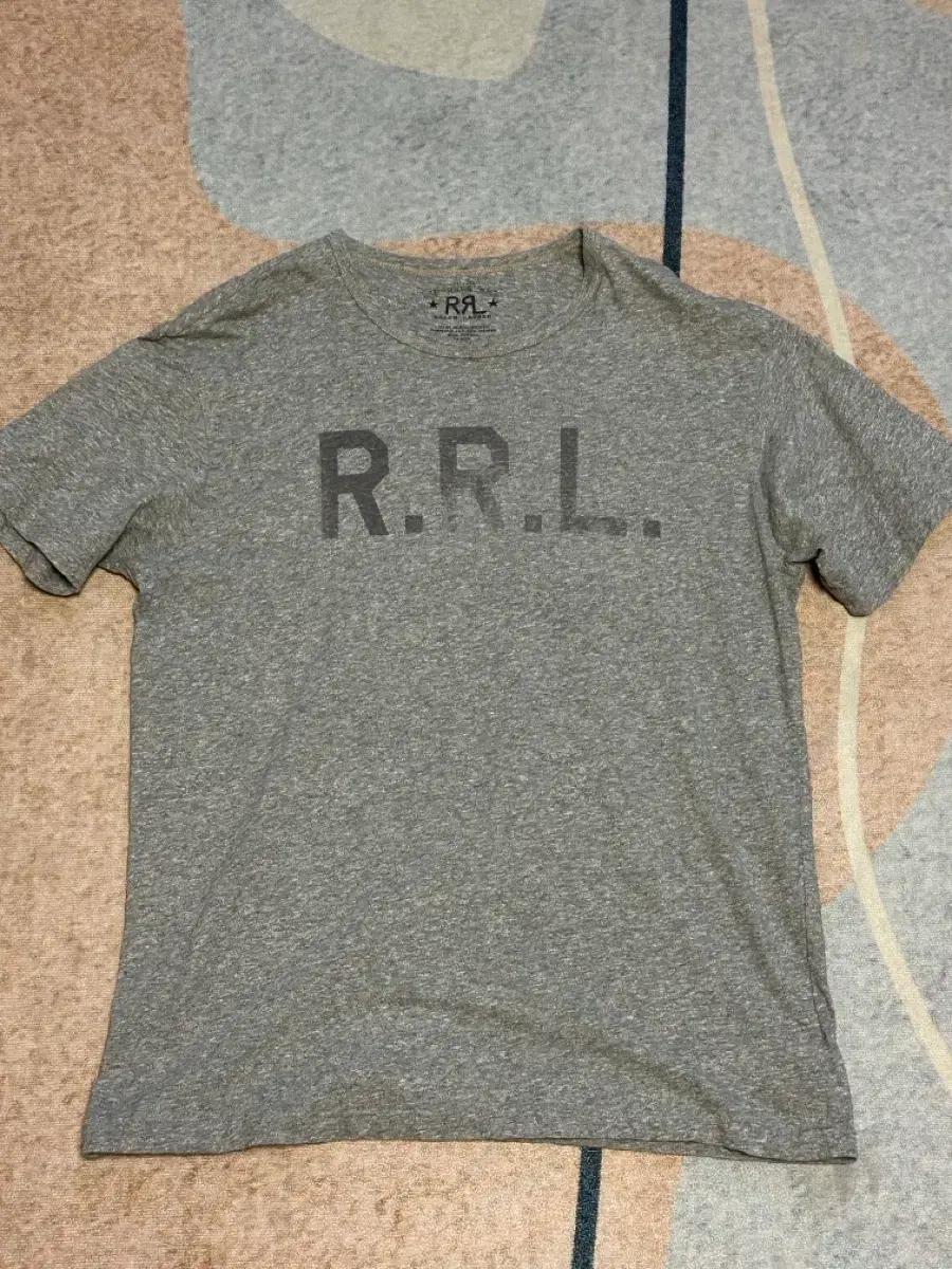 [M] RRL(더블알엘 ) RRL 로고 반팔 티셔츠 그레이