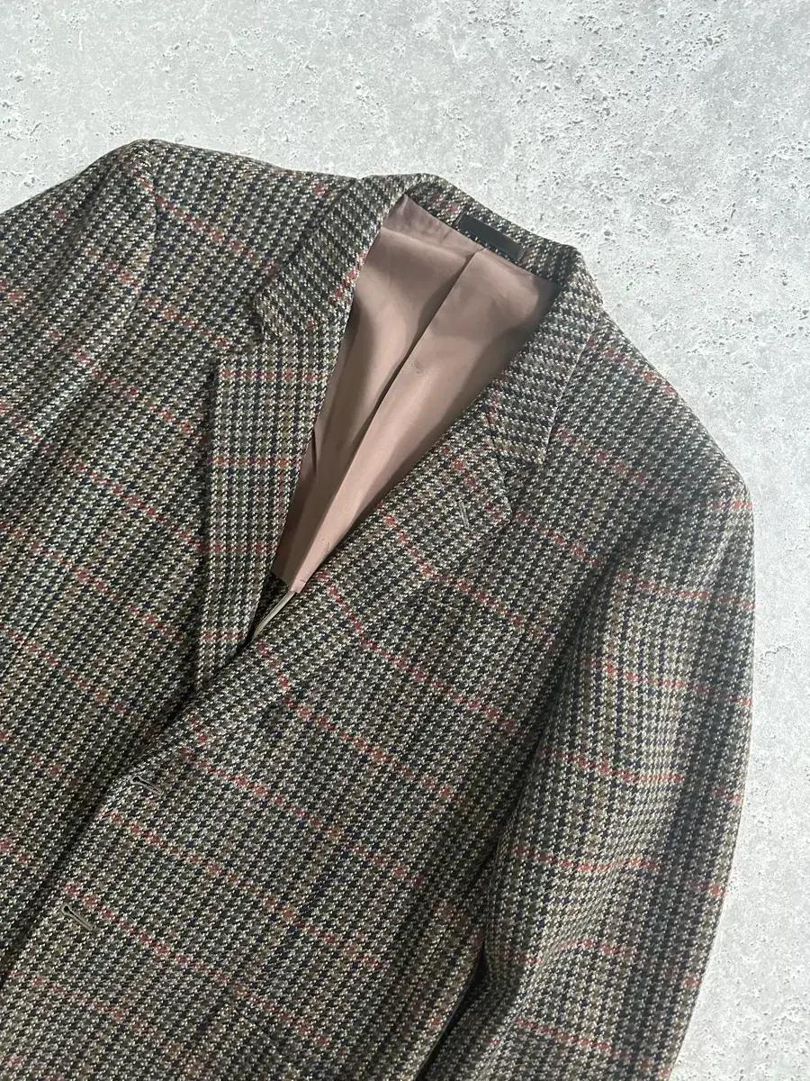 마츠자카야 New Wool 100% Multi Check Blazer