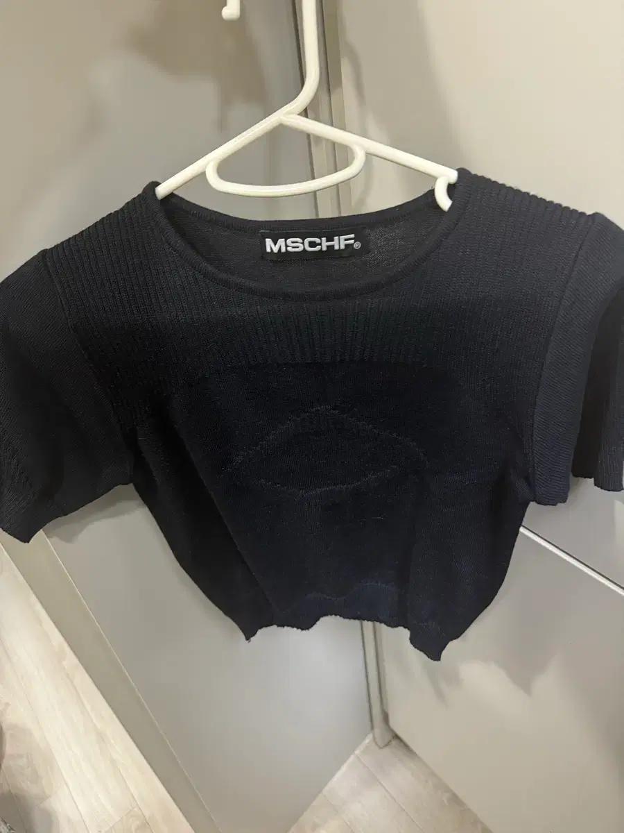 미스치프 RHOMBUS KNIT TOP_BLACK