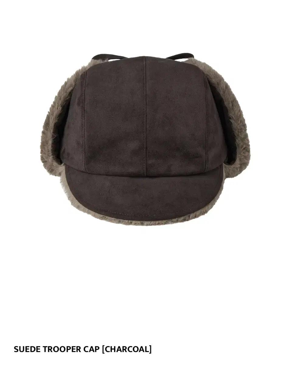 aeae SUEDE TROOPER CAP [CHARCOAL]