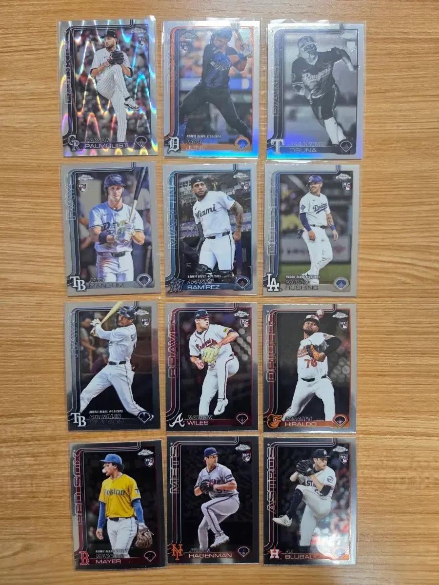 mlb 야구 루키  Topps Chrome 모음