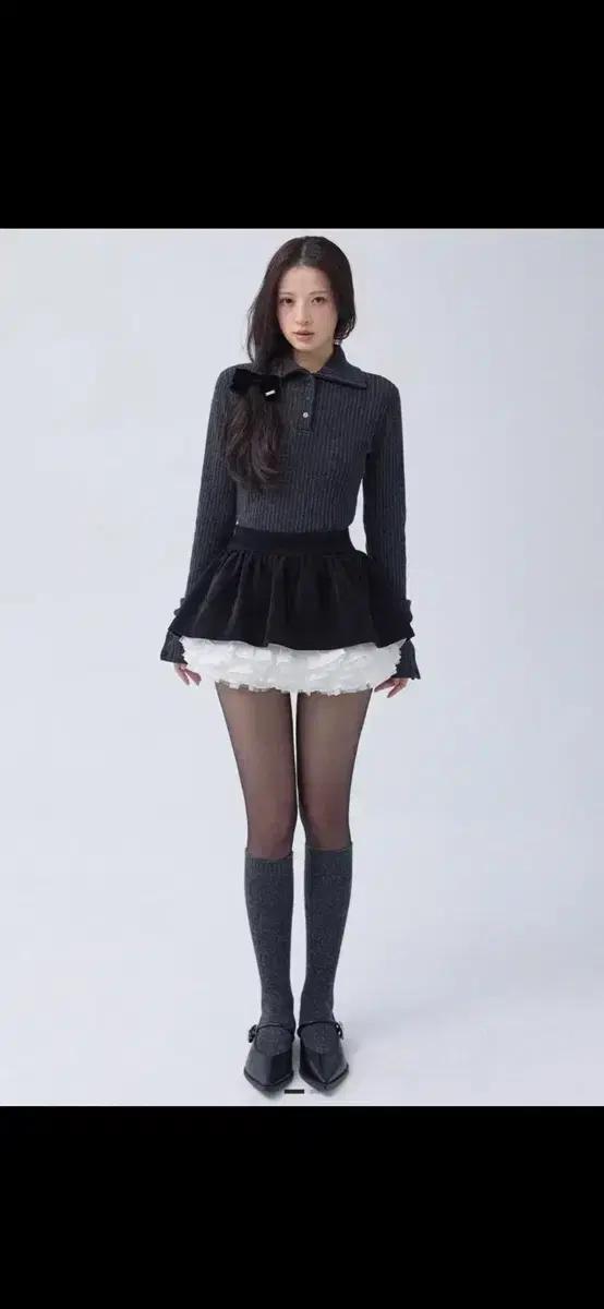 더티스 부케 스커트 블랙 s 새상품