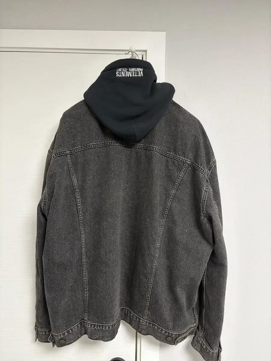 [XS]17SS 베트멍 리바이스 흑청 후드 데님 자켓
