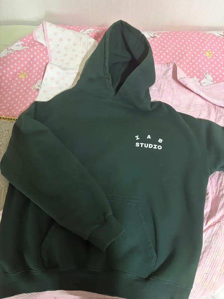 아이앱 후드티 딥 그린