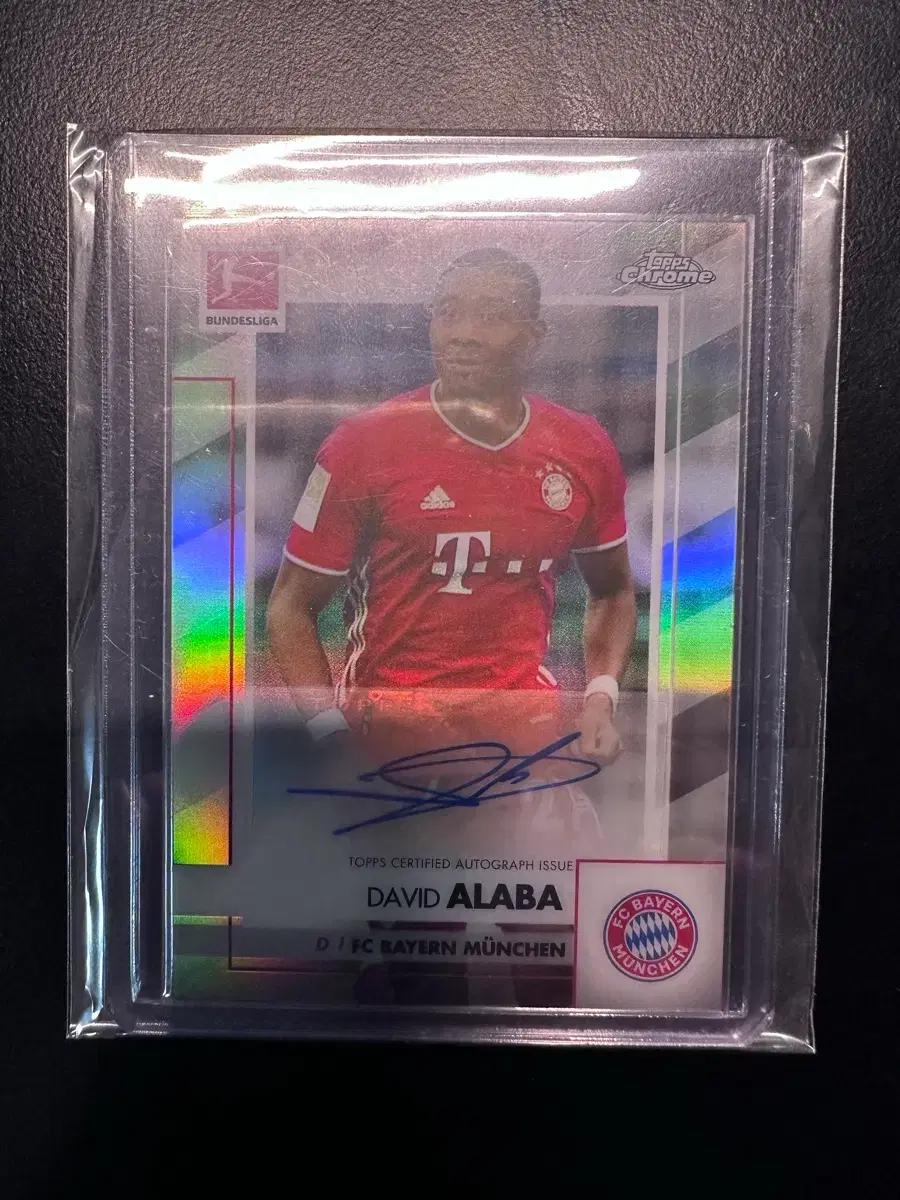 데이비드 알라바 Topps Chrome 친필 사인 카드