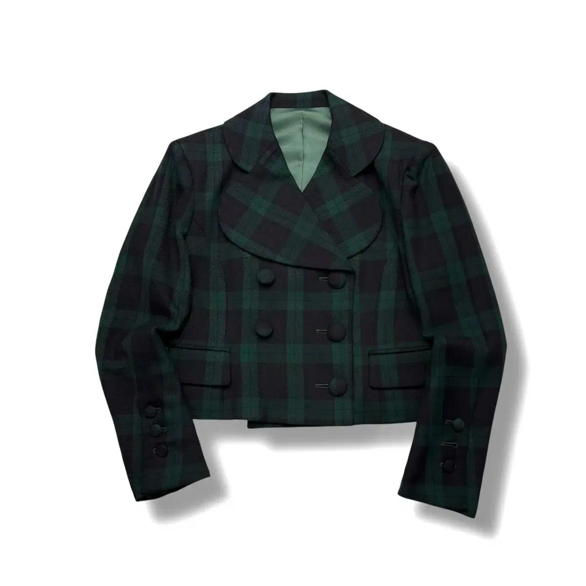 hysteric glamour 히스테릭글래머 체크 더블 크롭자켓