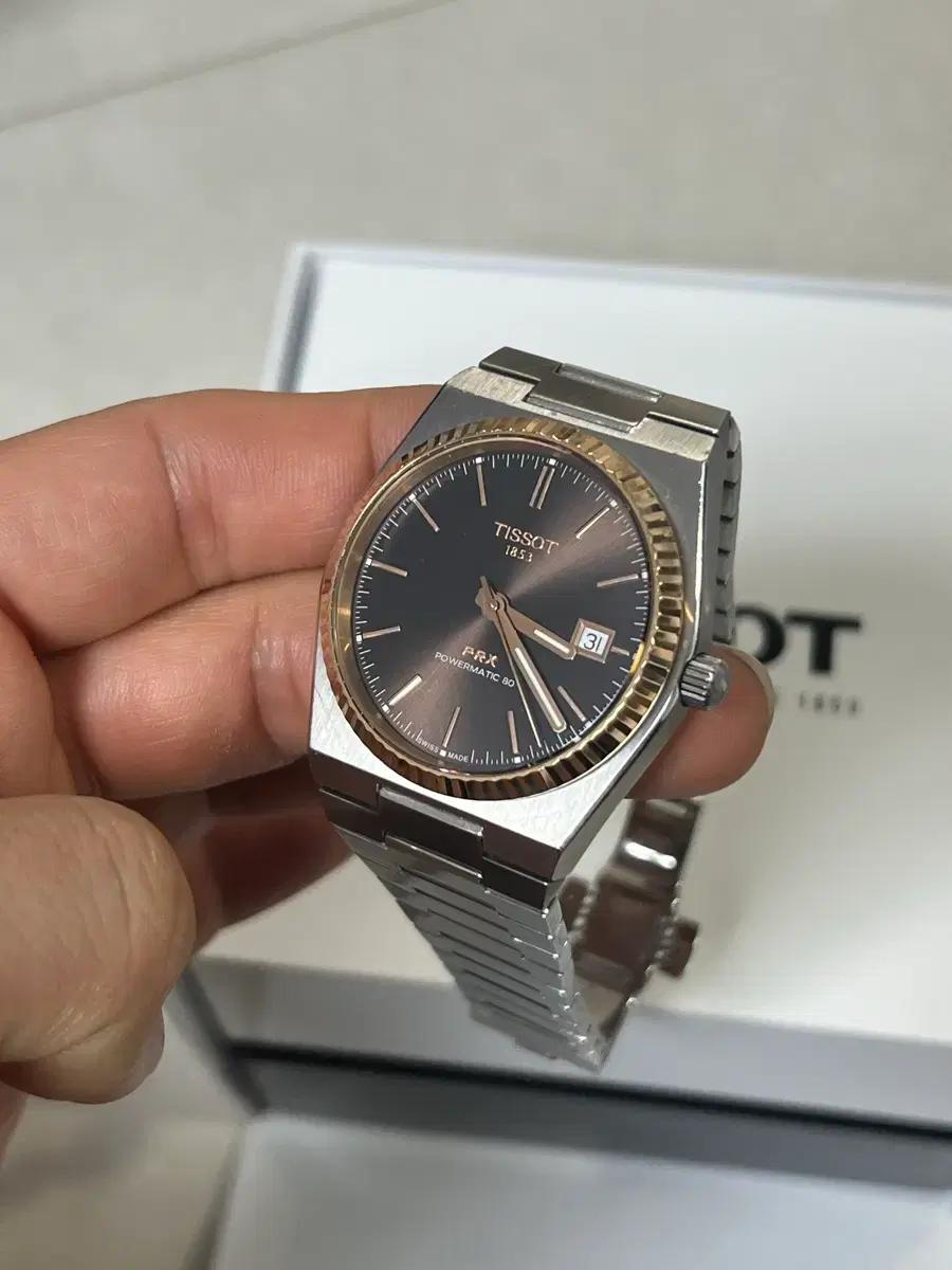 티쏘 prx 18k금 베젤 40mm 풀박스