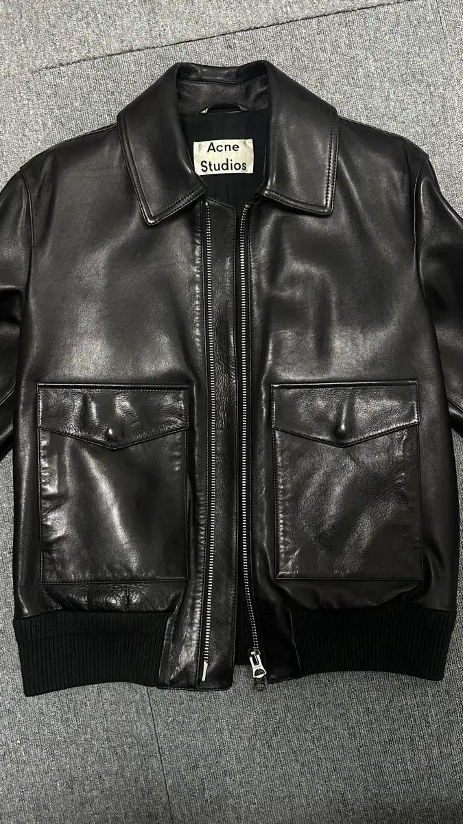 ACNE STUDIOS Mens Lazlo Leather Bomber