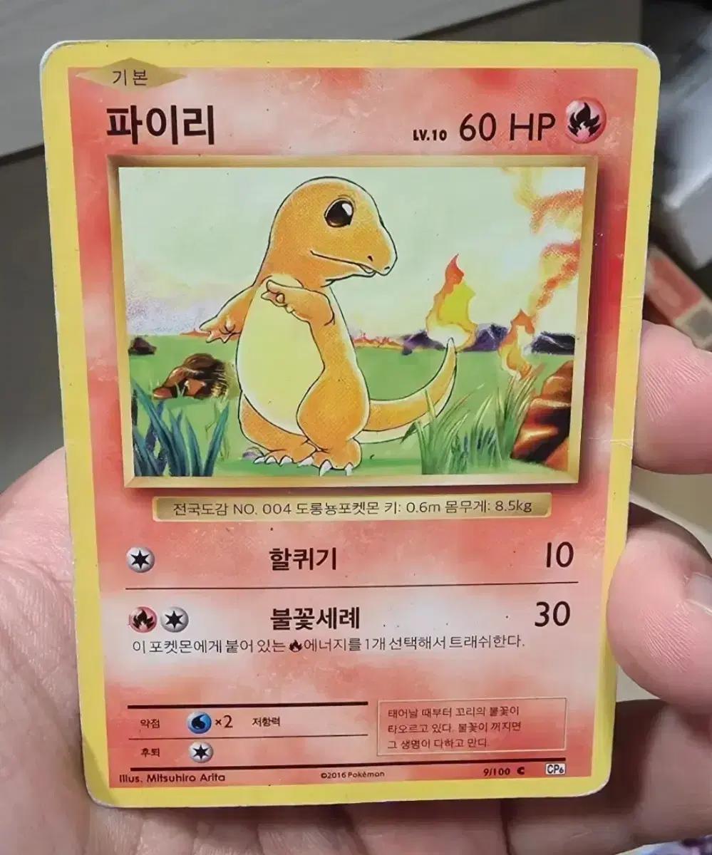 포켓몬카드 고대 파이리 cp6