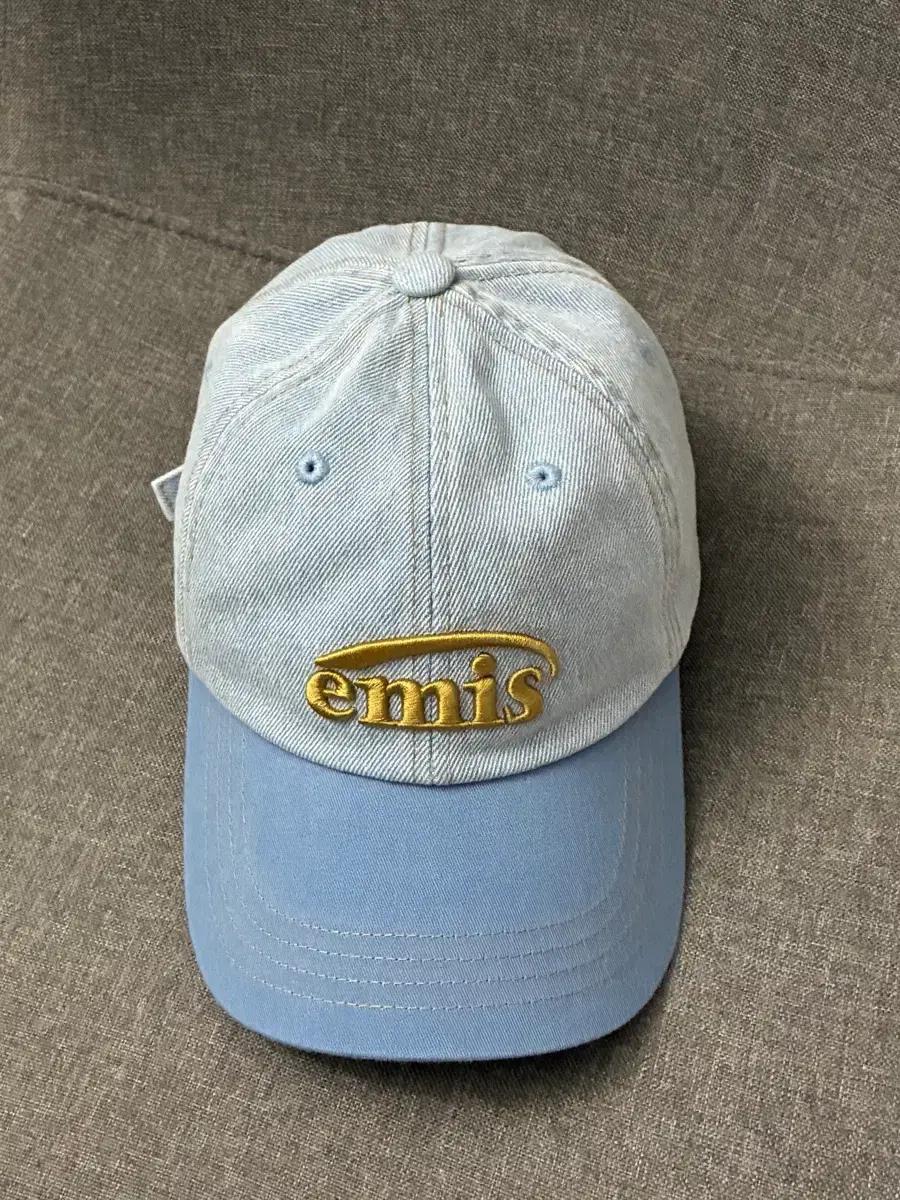 emis 이미스 볼캡 연청 데님 모자