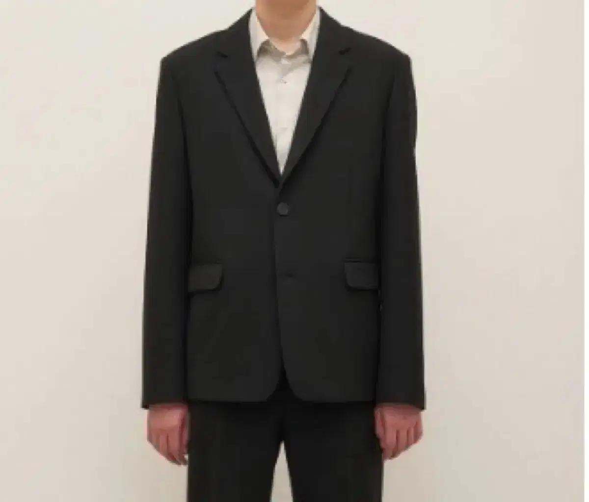 시스템옴므 싱글 브레스티드 셋업 자켓 남성블레이저 110사이즈 새상품
