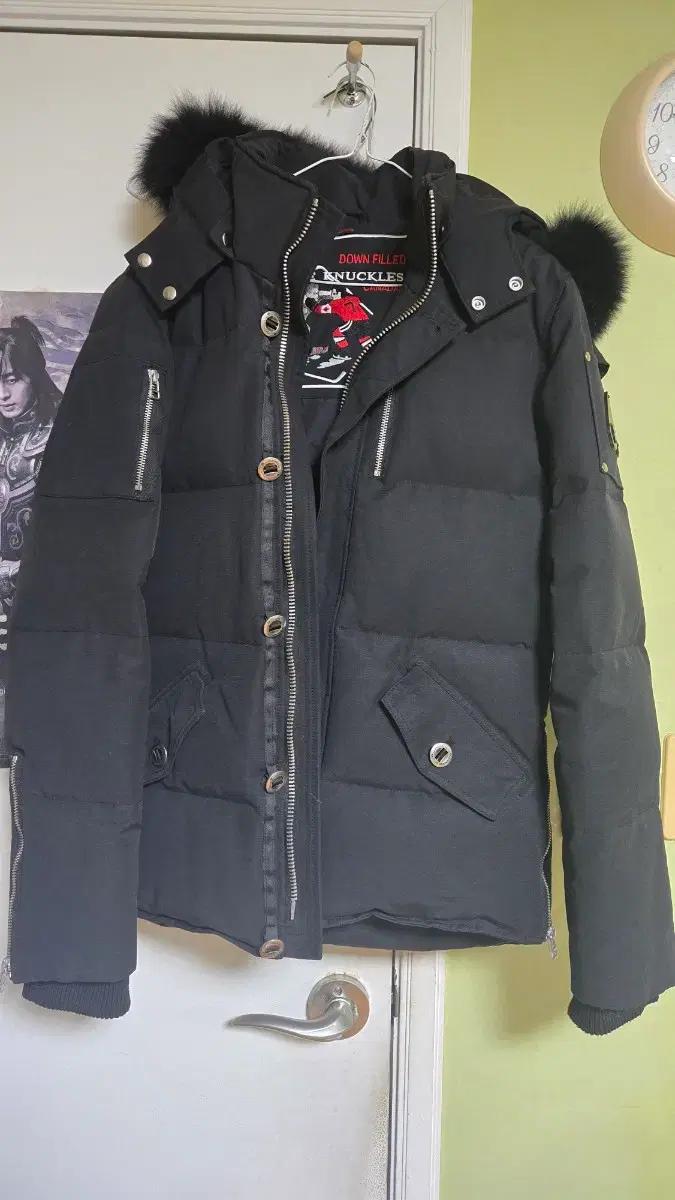 무스너클 스타일 블랙 남성 패딩 90/ 상태좋음