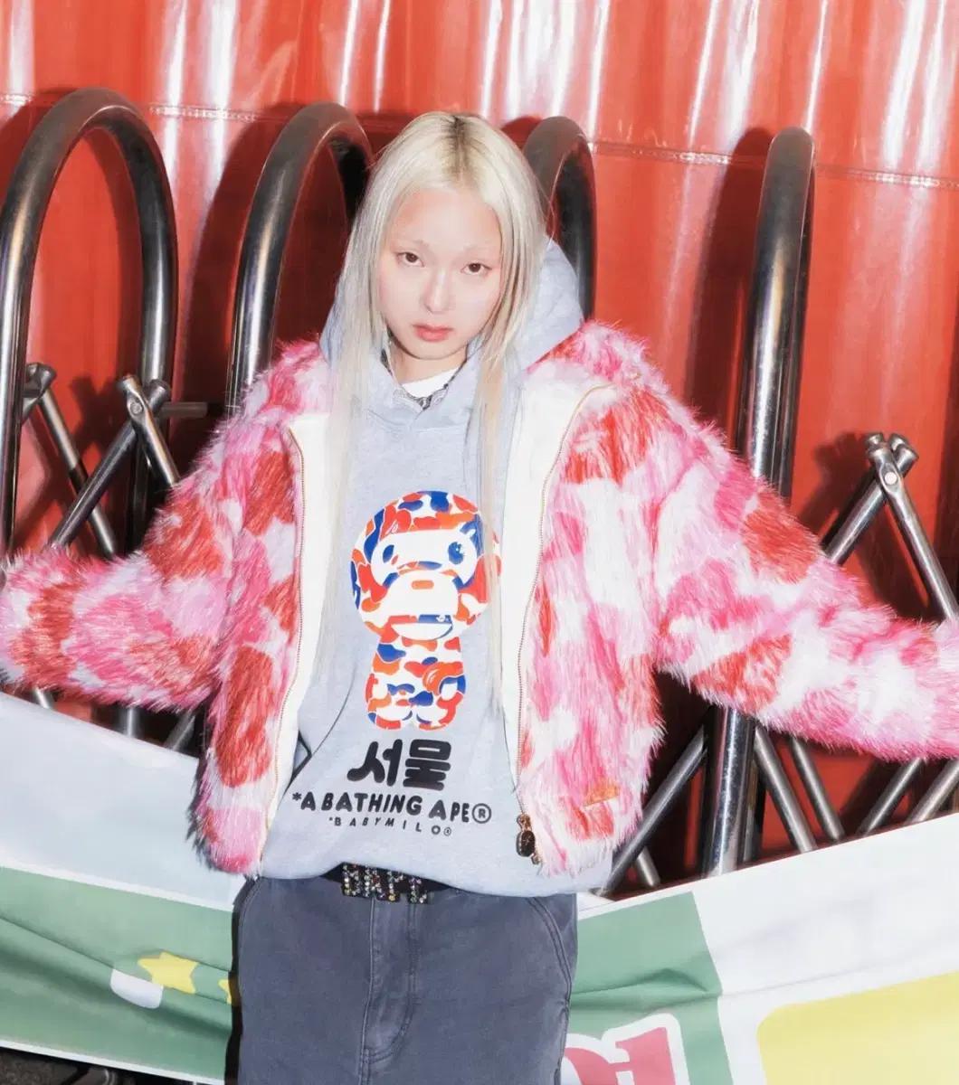 ABC CAMO METALLIC FUR 베이프 퍼 자켓