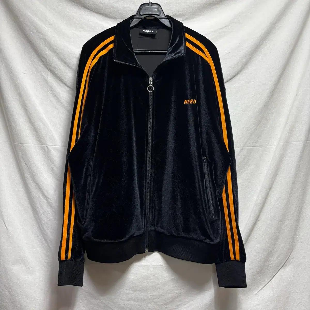 NERDY널디 벨벳 트랙 자켓 집업 S
