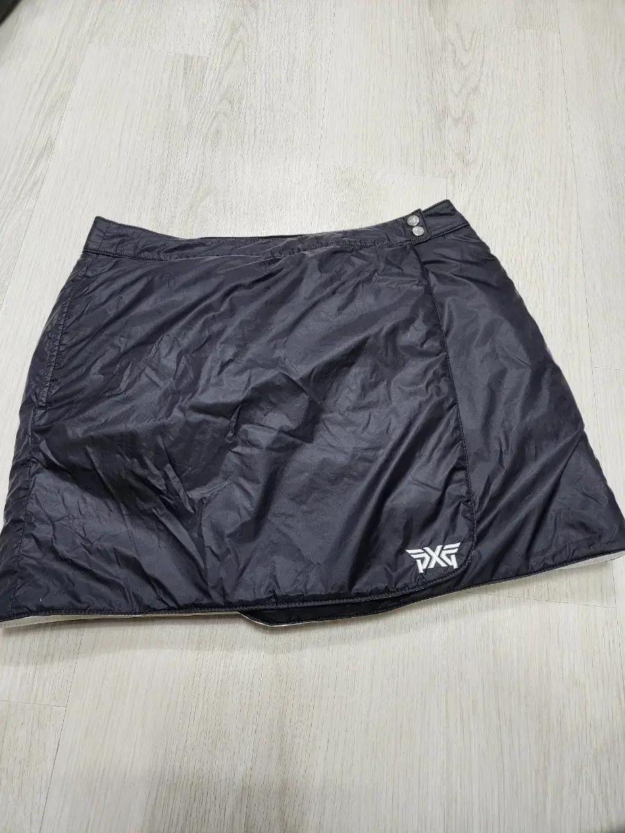 PXG 양면 다운패딩 랩스커트