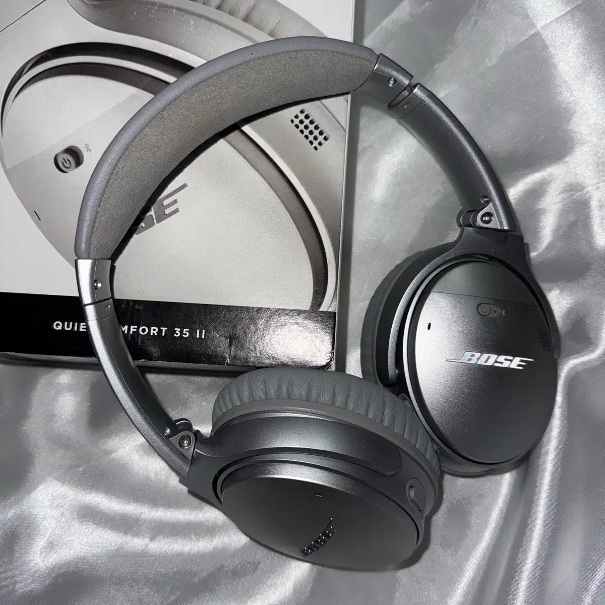 BOSE QC35 II 헤드셋 실버 헤드폰 회색 그레이 보스