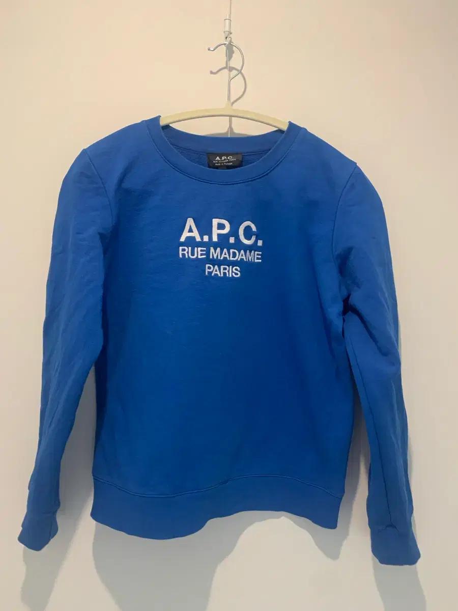 여성 A.P.C 맨투맨 블루 M