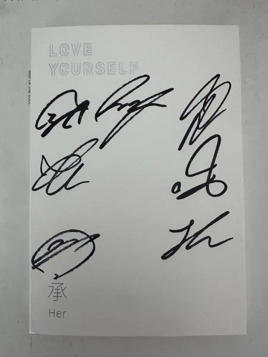 방탄소년단 BTS Love Yourself Her 버전 싸인CD