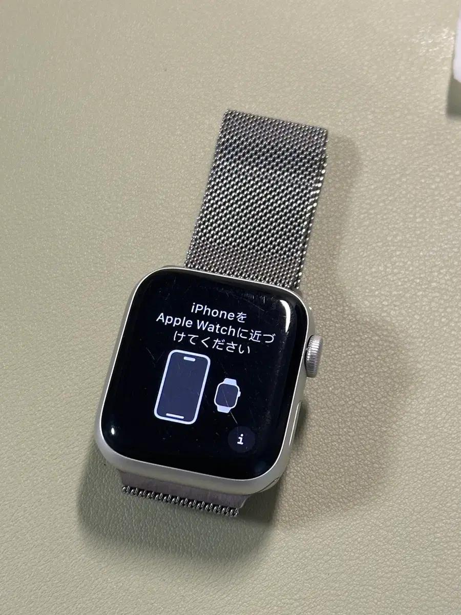 애플워치 se 40mm 실버 알루미늄 GPS (배터리85/스트랩포함)
