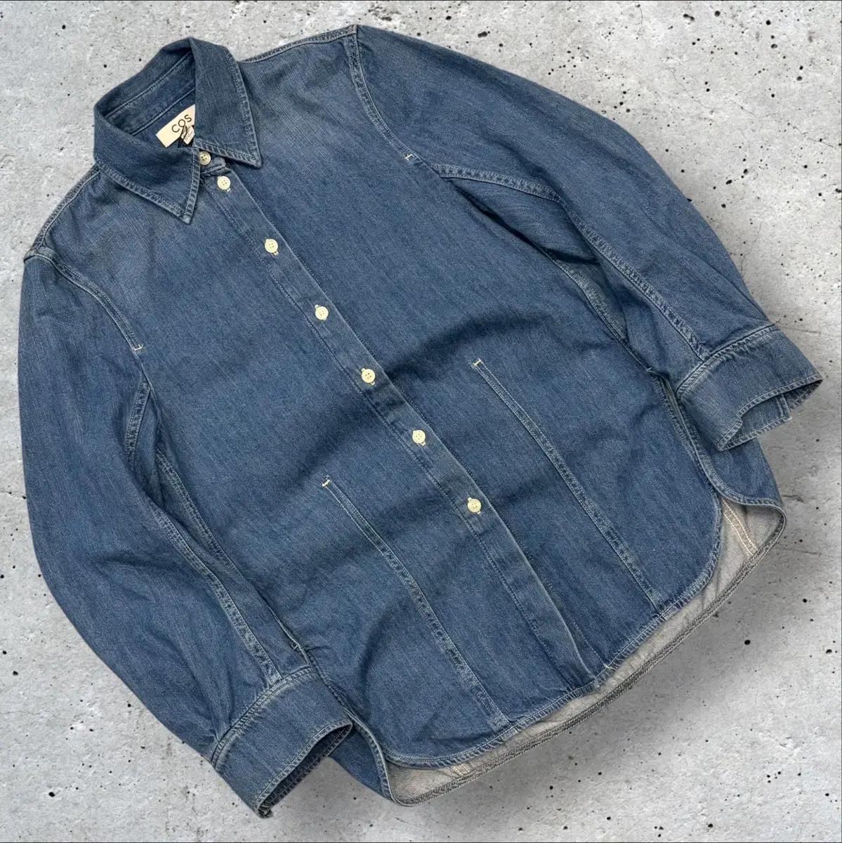 [32] COS 코스 우먼 데님 셔츠 블루 C931