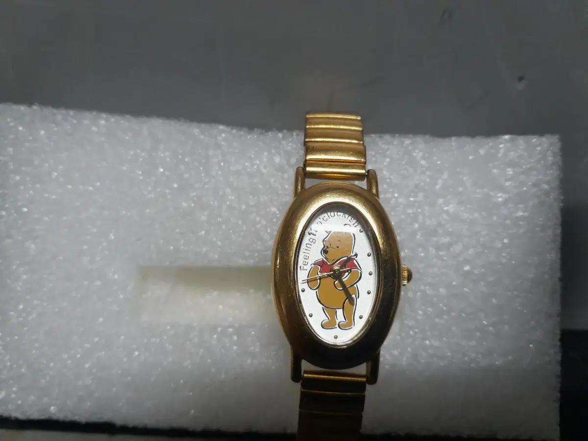 빈티지 timex 곰돌이 푸 캐릭터 시계