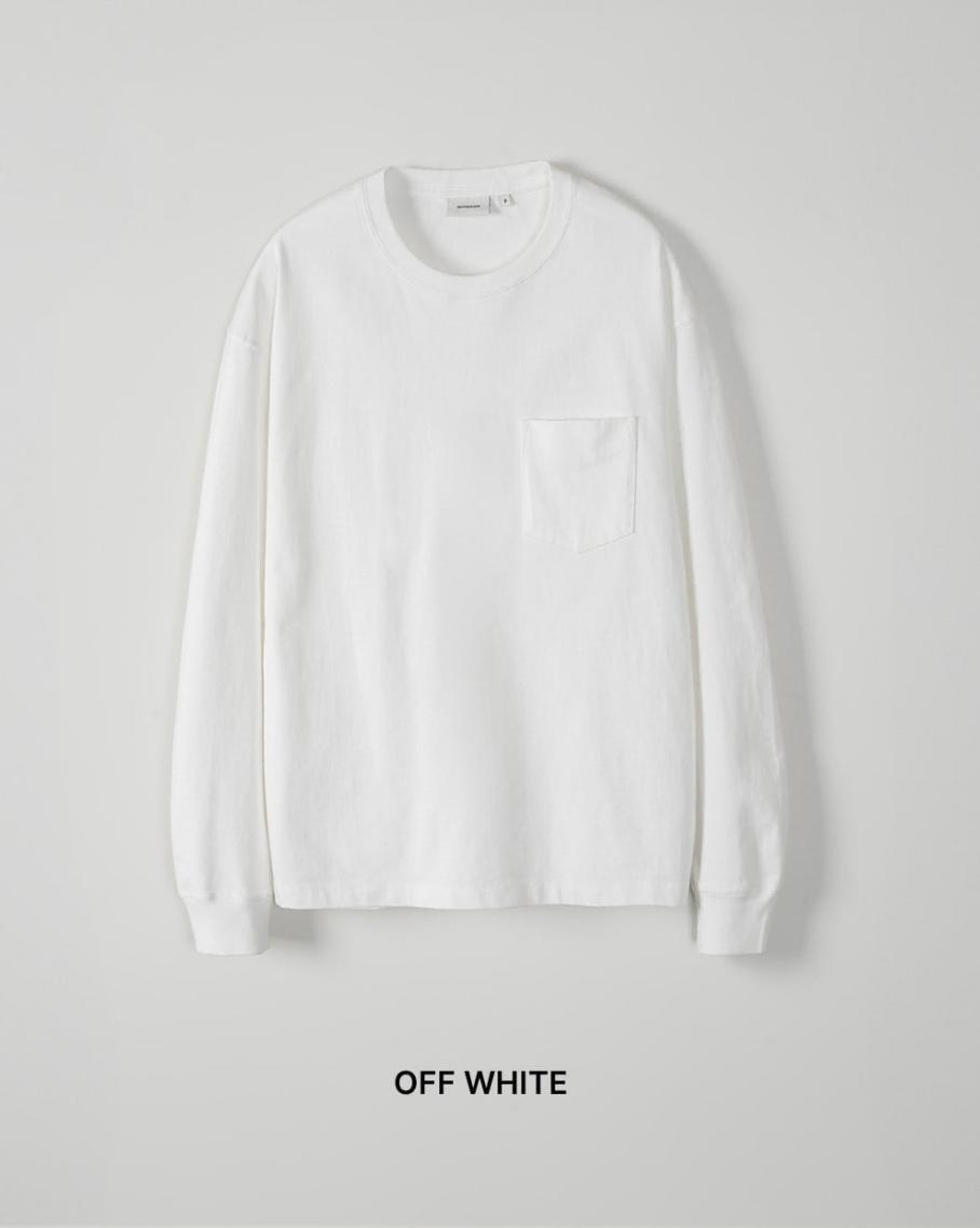 (2) 인더로우 GARMENT WASHED POCKET L/S