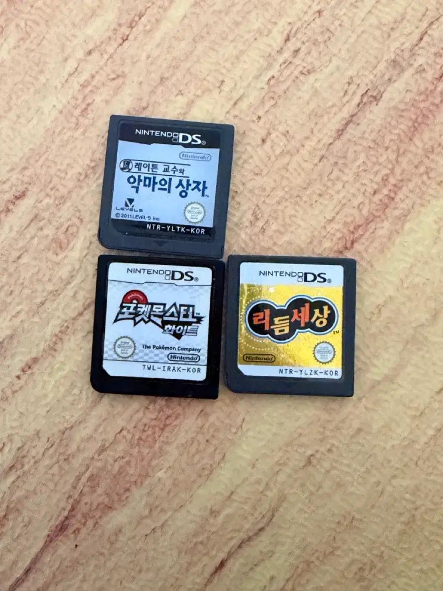 닌텐도 DS 게임칩 (레이튼/포켓몬/리듬 세상)