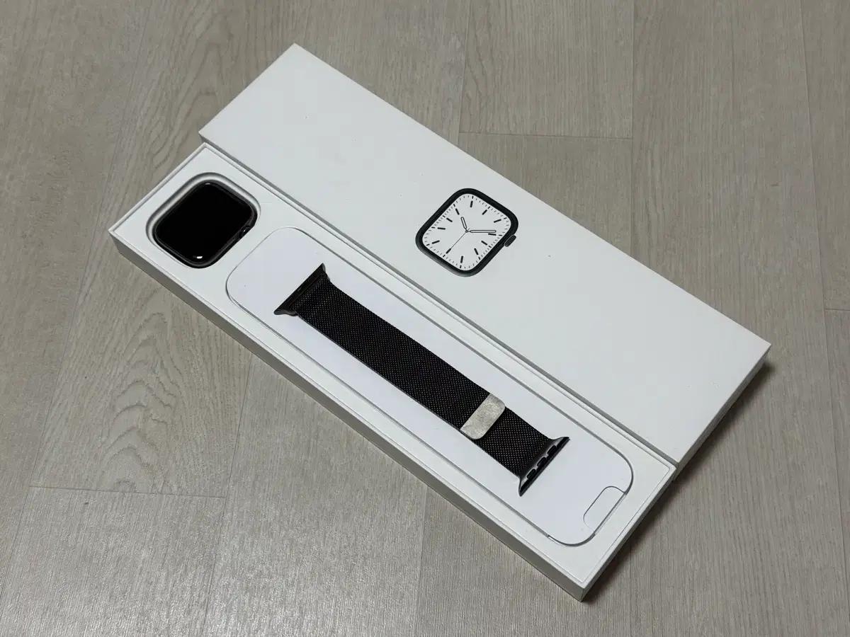 애플워치7 스테인리스 45mm 정품 밀레니즈루프
