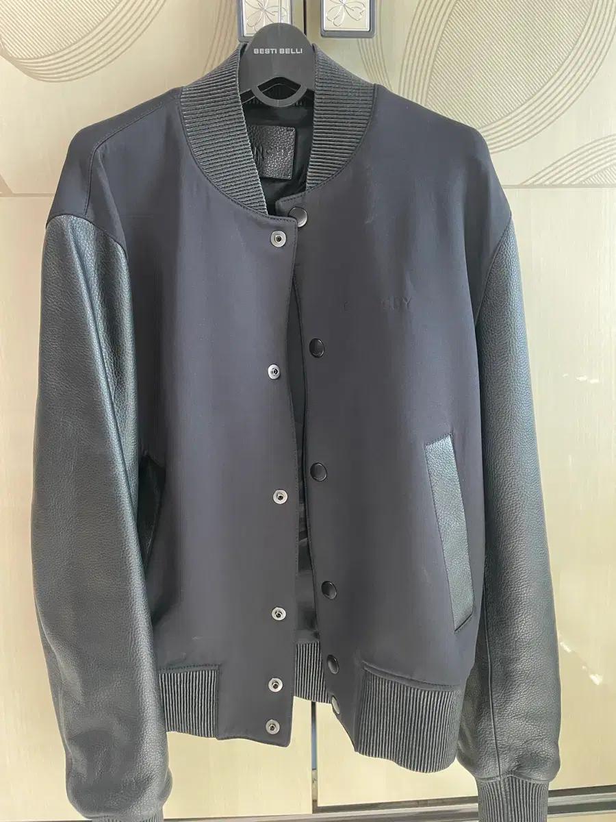 지방시 Givenchy 가죽 자켓 블랙 48