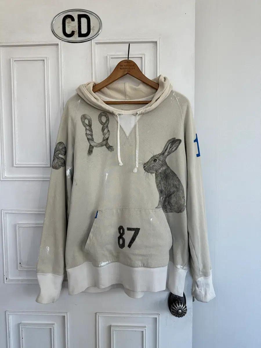 Beige Sewn Hood Corona Utility Sweat