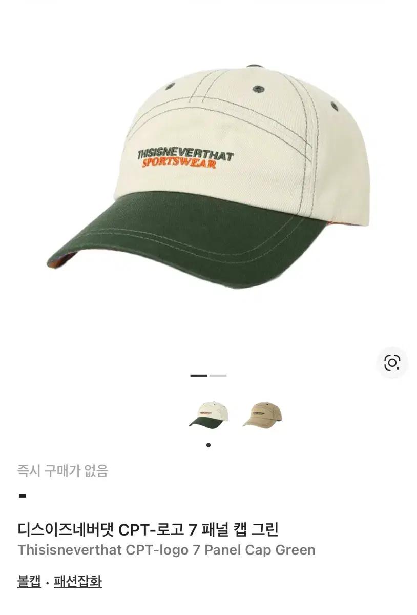 디스이즈네버댓 CPT-로고 7 패널 캡