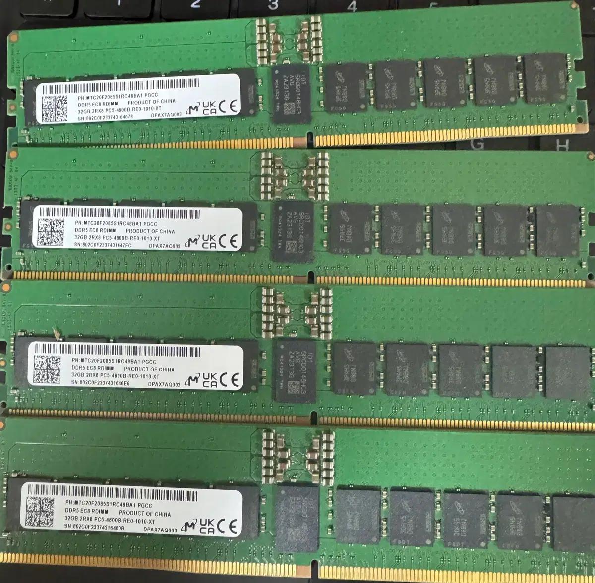 마이크론 32GB DDR5 ECC RDIMM 램