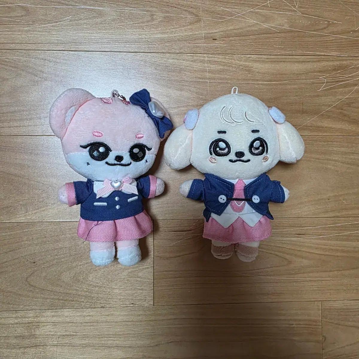 아이브 미니브 스쿨 플러시 키링 교복 이랑이,강안지 양도해요