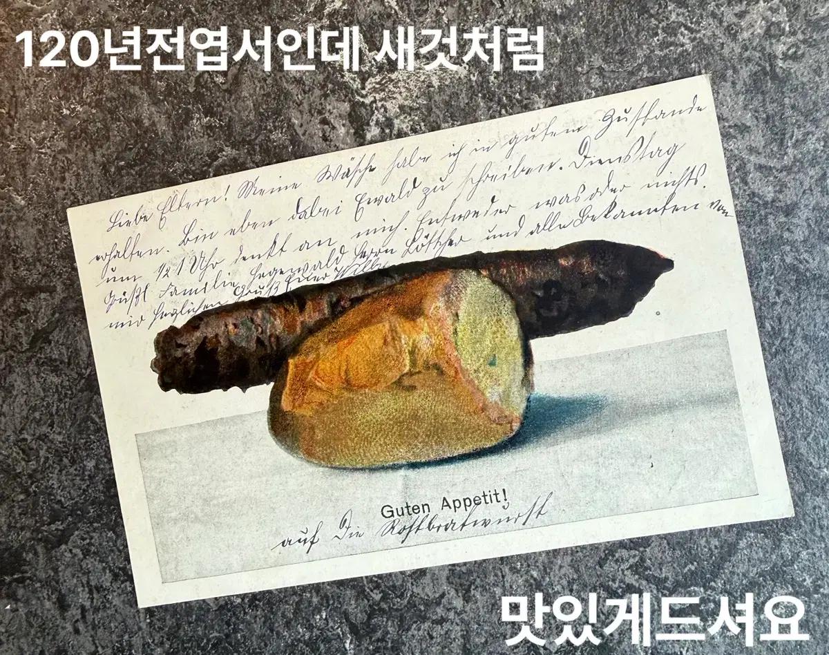 1906년 독일 빈티지 엽서ㅡ필체